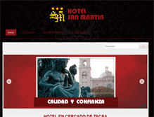 Tablet Screenshot of hotelsanmartintacna.com